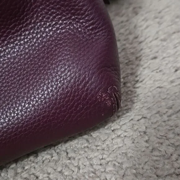 Kate Spade Jackson Street Lottie Plum Burgundy Purple Bag Womens No Strap - Picture 4 of 9